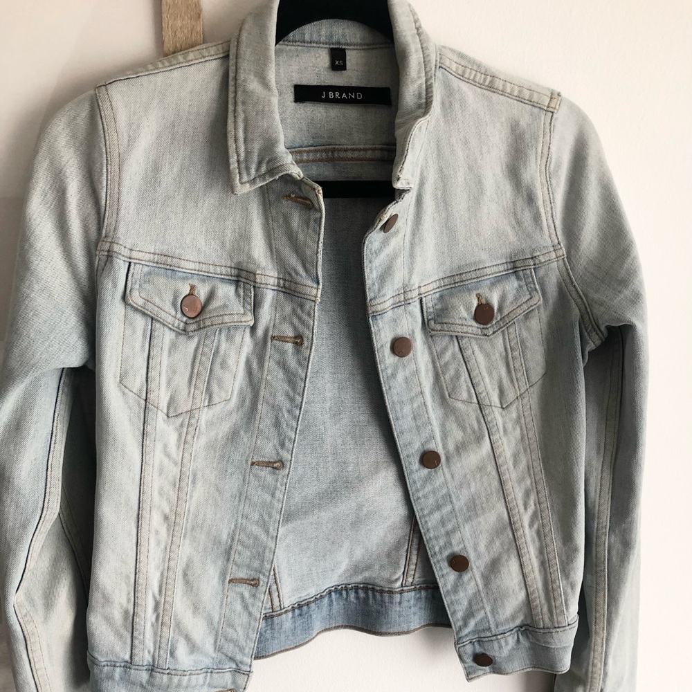 J Brand Slim Lightweight Denim Jacket XS